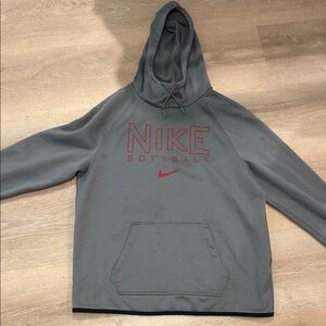 Nike Charcoal Softball Hoodie